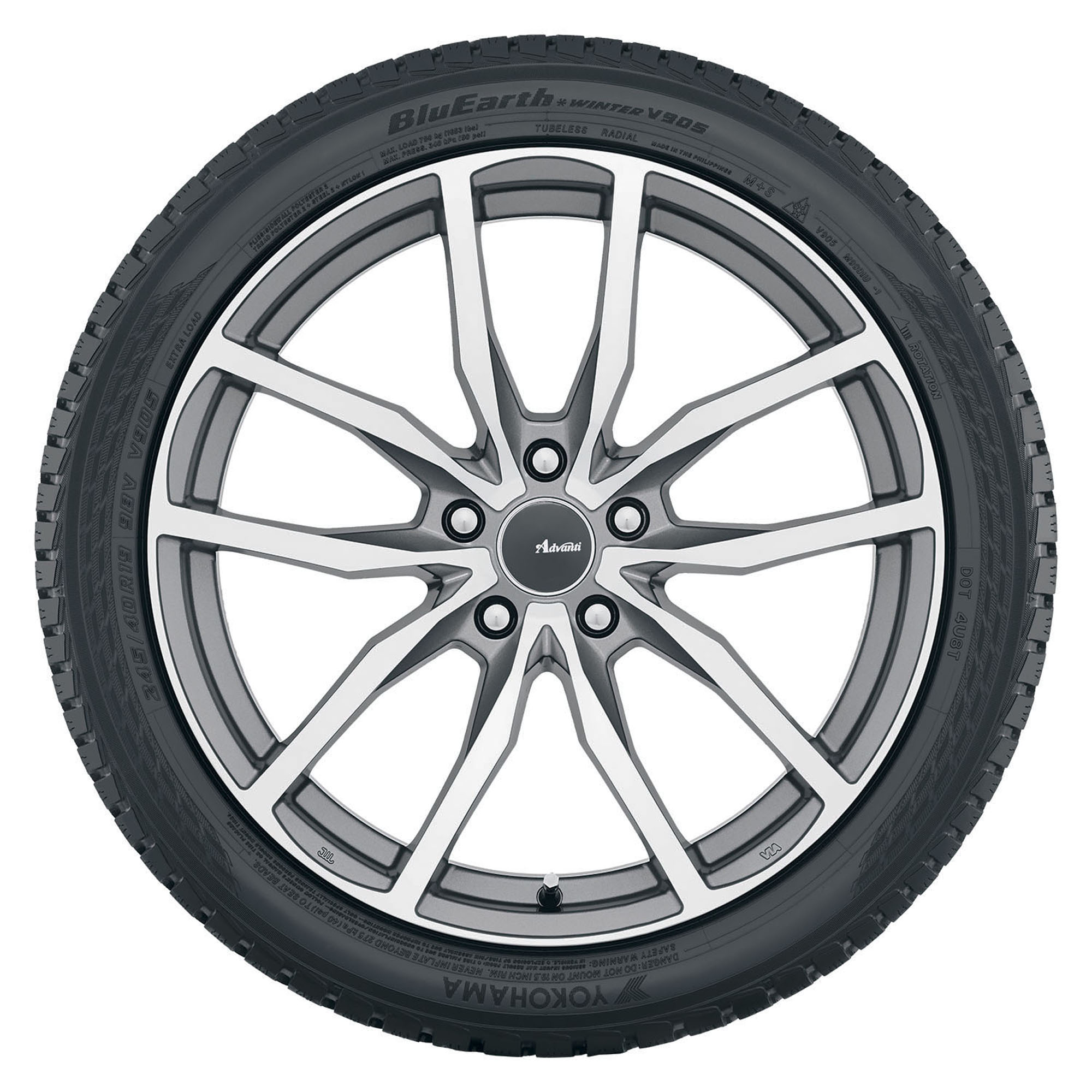 2 New Yokohama Bluearth Winter V905 - 235/55r19 Tires 2355519 235