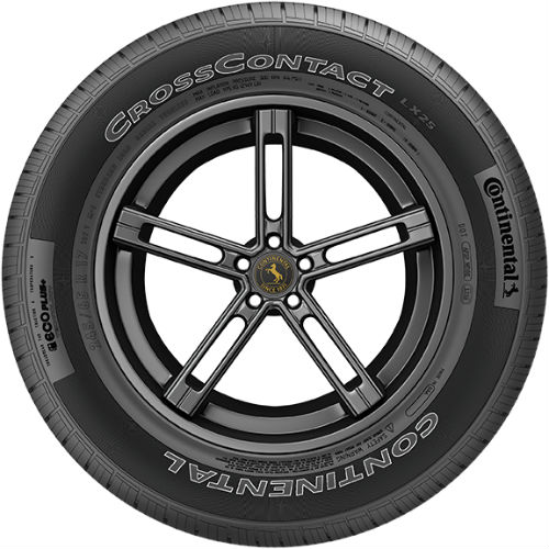 1 New Continental Crosscontact Lx25 - 265/50r20 Tires