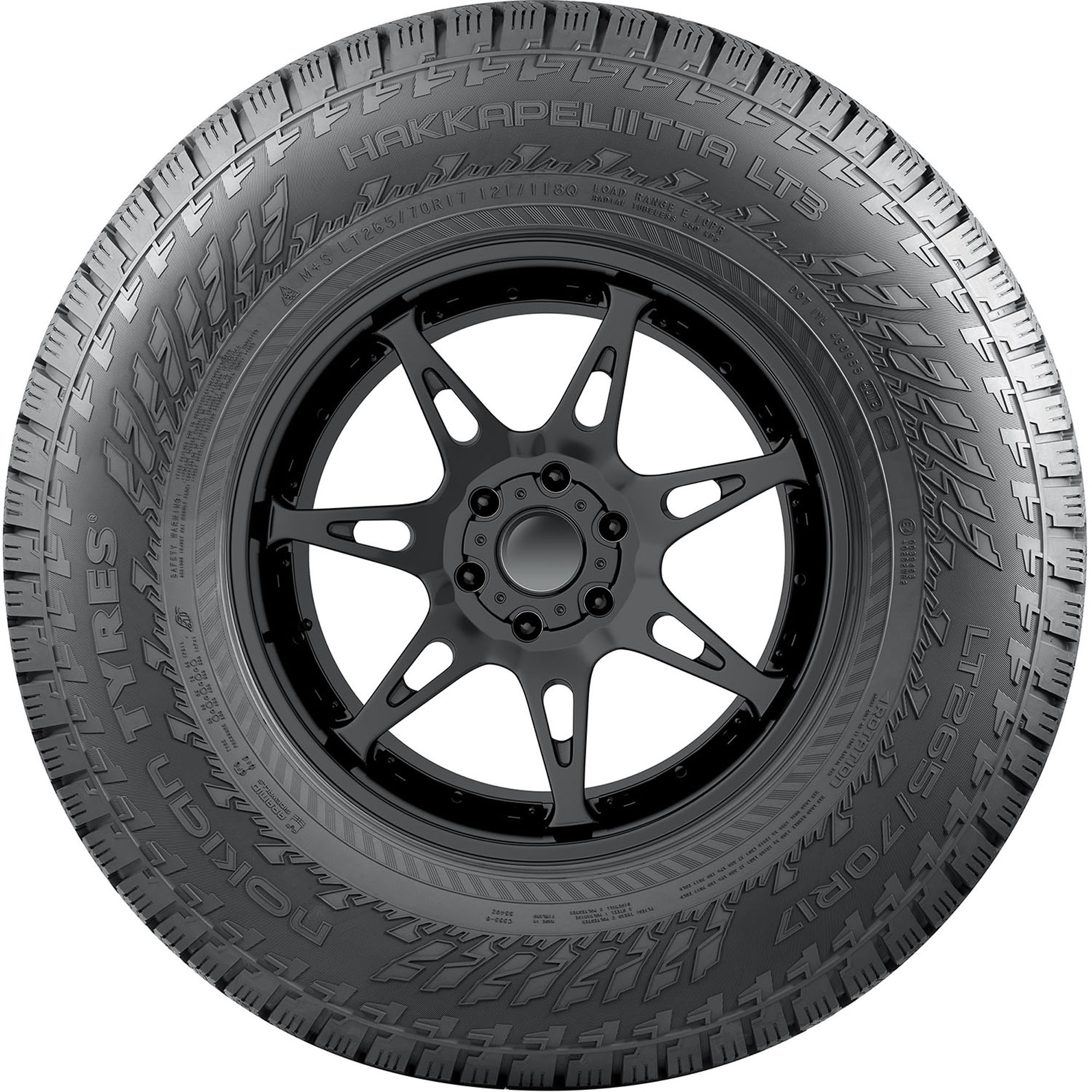 4 New Nokian Hakkapeliitta Lt 3 Studded - Lt275x70r18 Tires