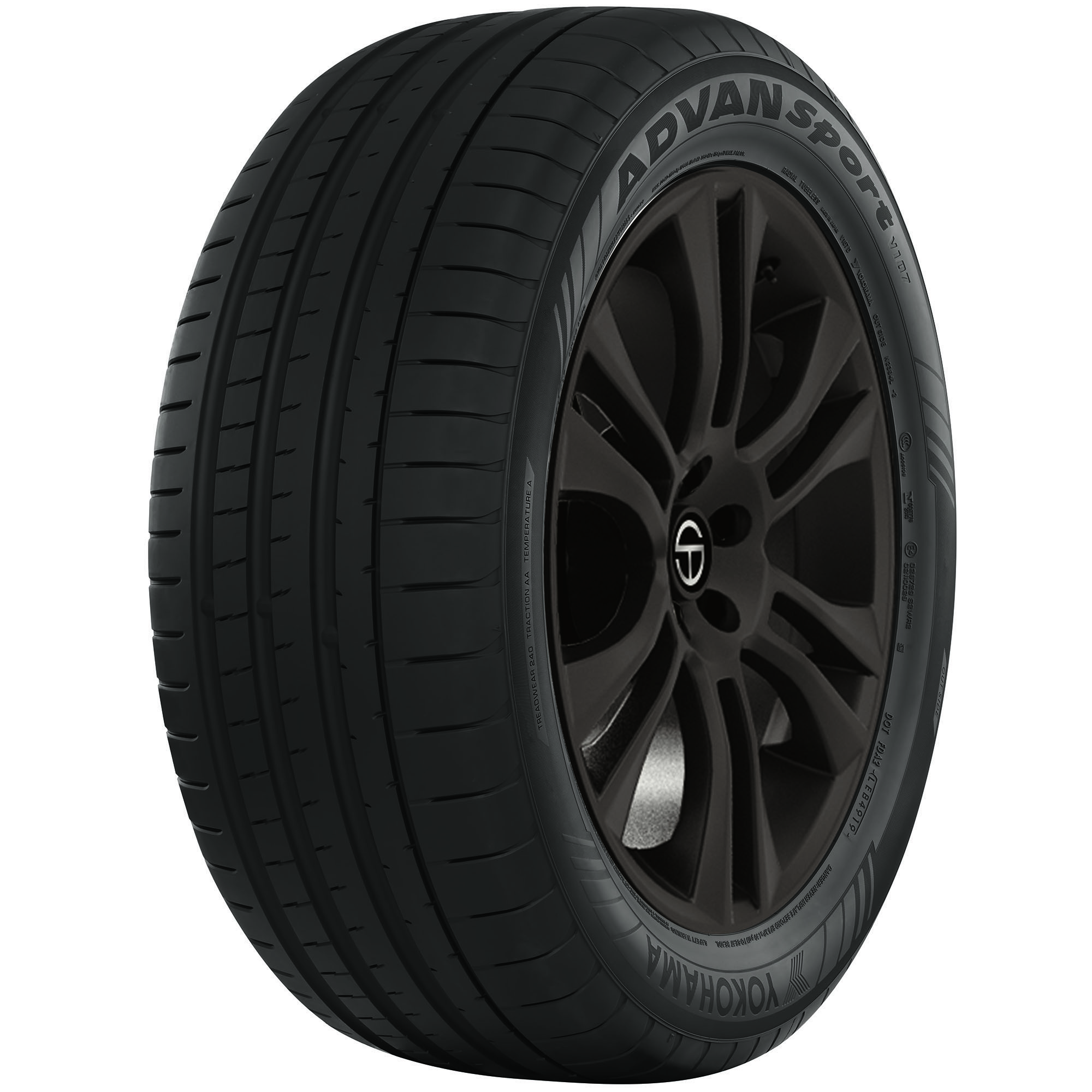 2 New Yokohama Advan Sport V107 - 255/40zr20 Tires 2554020